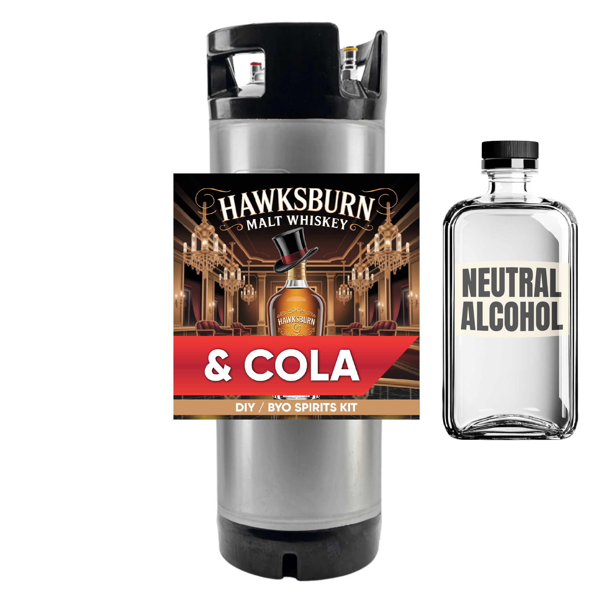 Hawksburn Whiskey and Cola - DIY ~ BYO Spirits Keg Kit 19L
