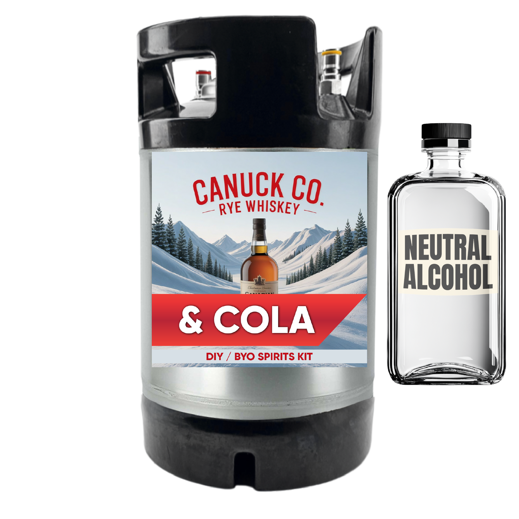 Canuck Co. Rye Whiskey and Cola - DIY ~ BYO Spirits Keg Kit 9.5L
