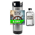 Sunken Sailor spiced rum kit with a neutral alcohol bottle on a white background