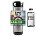 Sunken Sailor Spiced Rum kit with a neutral alcohol bottle on a white background