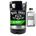 Black Angel's DIY spirits kit with a small bottle of neutral alcohol on a white background