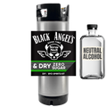 Black Angel's Good Time & Dry Zero Sugar DIY BYO Spirits Kit with a bottle of neutral alcohol on a white background.