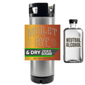 Mullet Rye and Dry (Rye Whiskey) - Zero Sugar - DIY ~ BYO Spirits Keg Kit