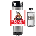 Nordic Cider DIY spirits kit with a character label and neutral alcohol bottle on a white background