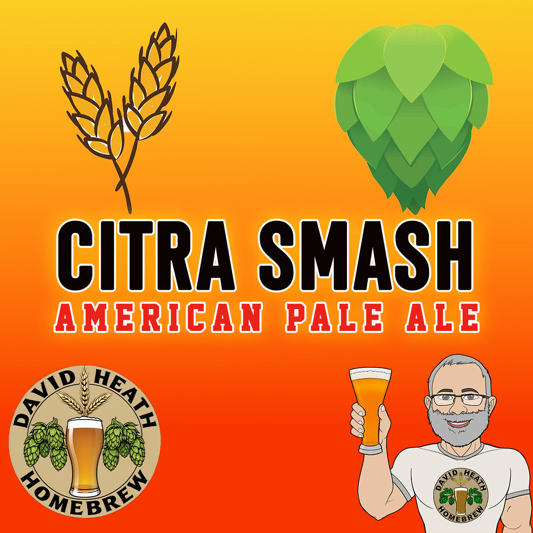 David Heath All Grain Recipe Kit - American Pale Ale - Citra Smash