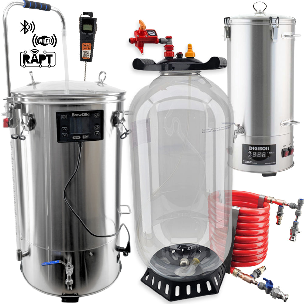 65L BrewZilla Gen 4 in combination with a 60L FermZilla All Rounder, 35L DigiBoil and Red Reaper Counterflow Chiller.