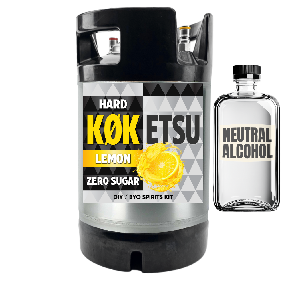 Hard Koketsu Lemon Seltzer - DIY/BYO Spirit 9.5L Kit
