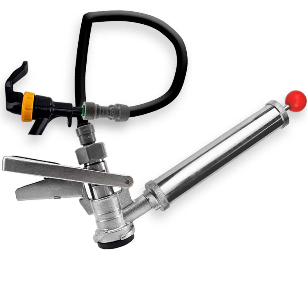 Hose spelling D to signify D-Type Coupler Bronco Party Pump Kit.