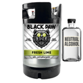 Black Paw Fresh Lime Hard Seltzer - Zero Sugar - DIY ~ BYO Spirits Keg Kit
