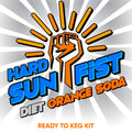 The war of Fanta VS Sunkist has been raging for many moons. We threw our hat in the Sunkist corner to develop this sugar reduced Sun Fist Hard Orange Soda Kit based on customer demand.