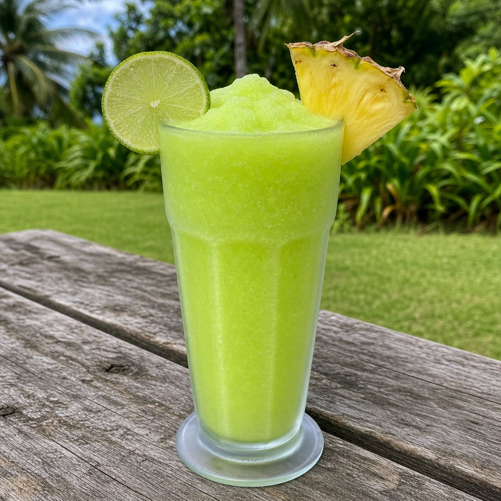Frozen Pine Lime slushy fusion brought to you by VINKA.