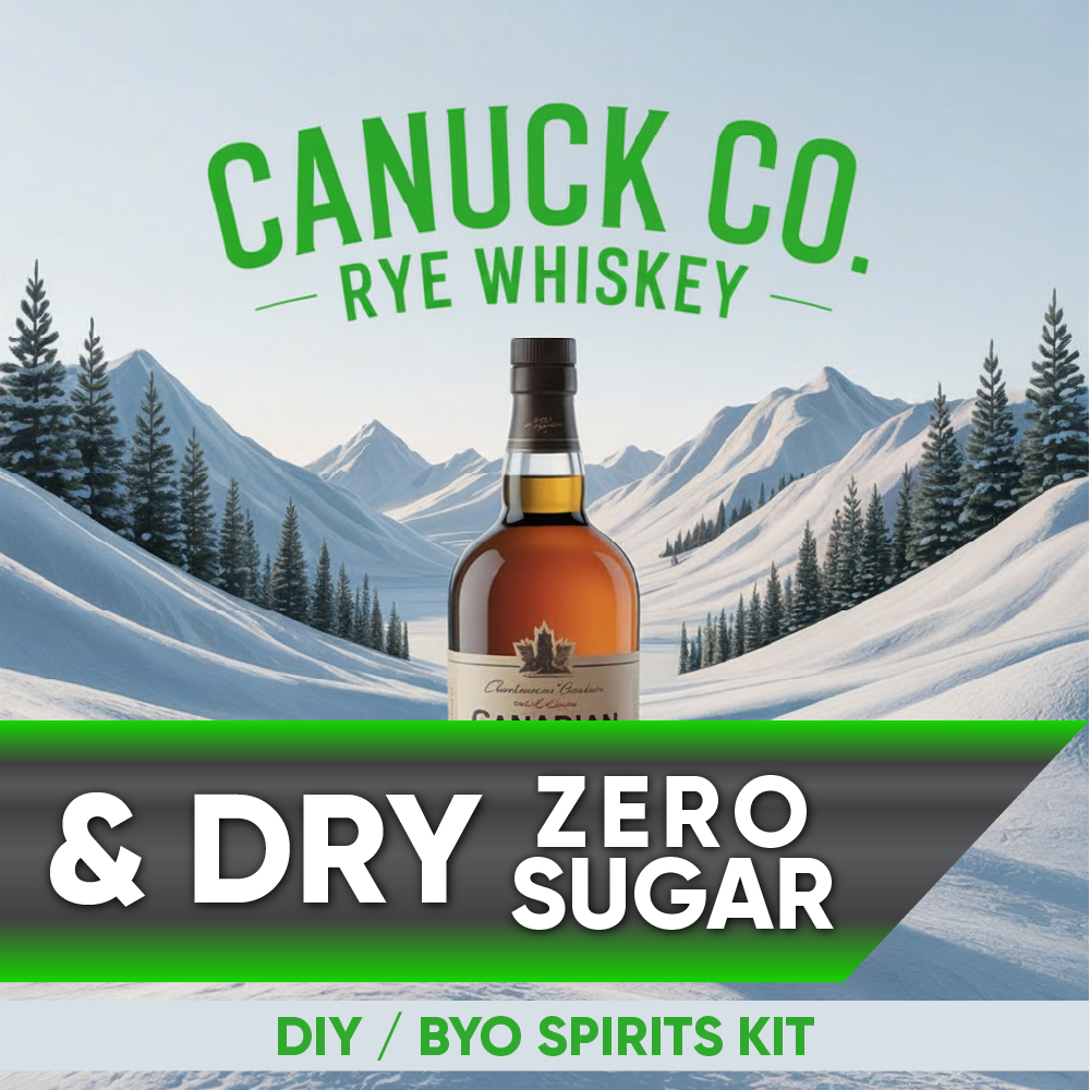 NEW G2 - Canuck Co. & Dry Ginger Ale (Rye Whiskey) - Zero Sugar - DIY ~ BYO Spirits Keg Kit