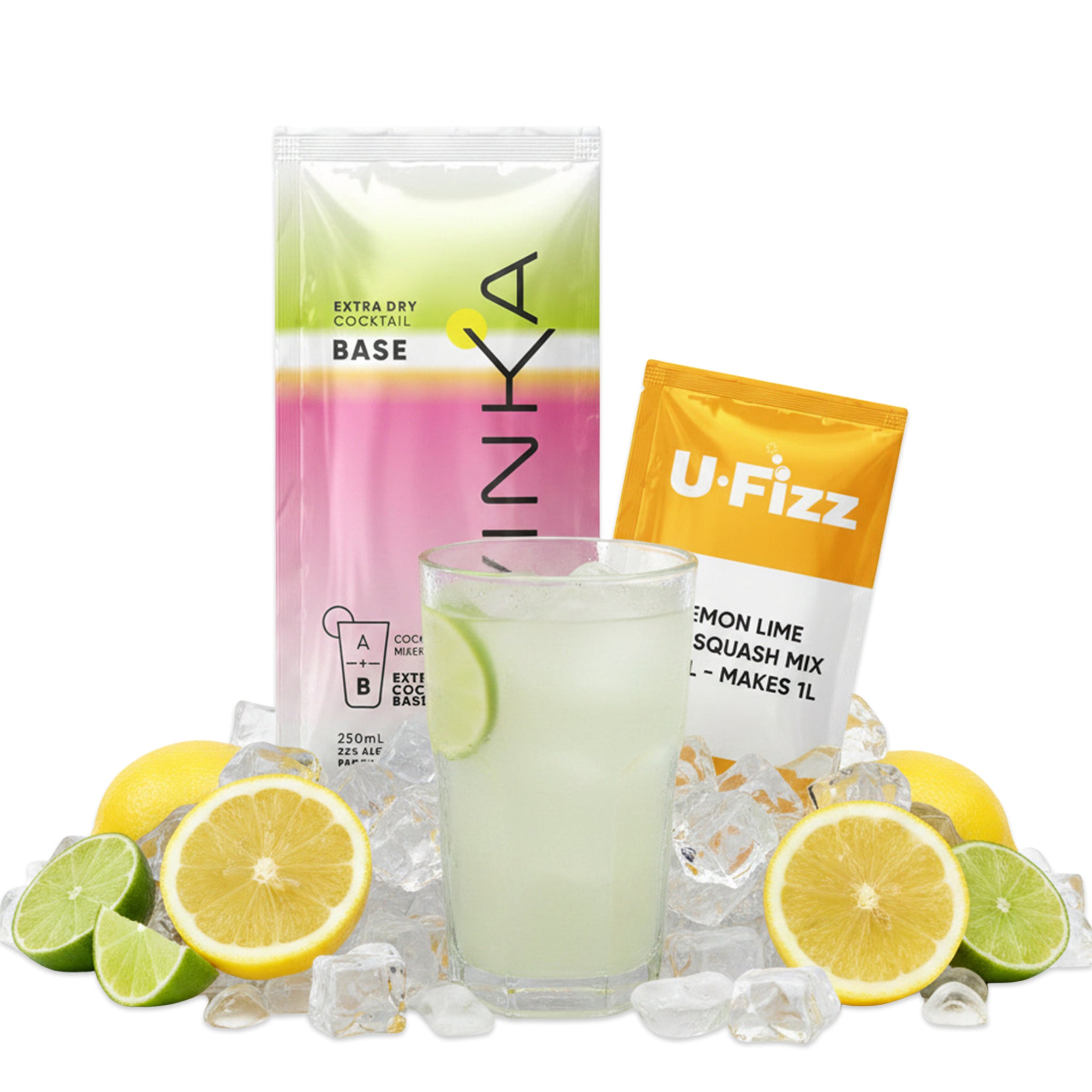 VINKA U-Fizz Natural Lemon Lime Pub Squash | 5.6% | makes 1L