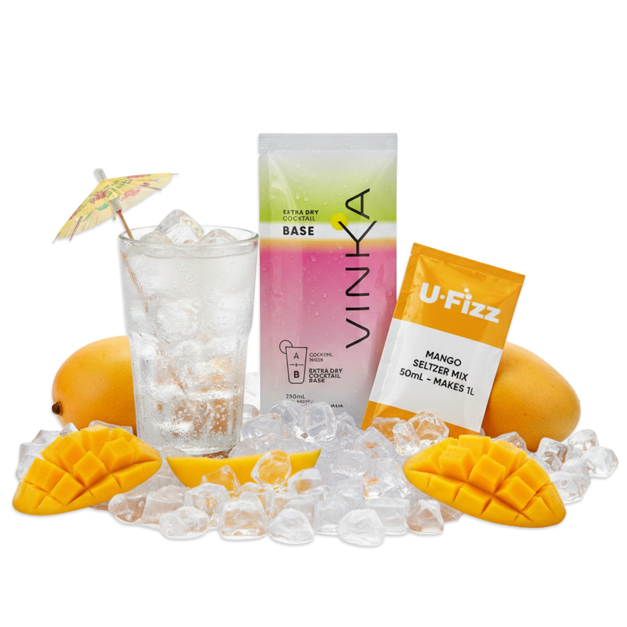 VINKA U-Fizz Natural Mango Seltzer | 5.5% | makes 1L