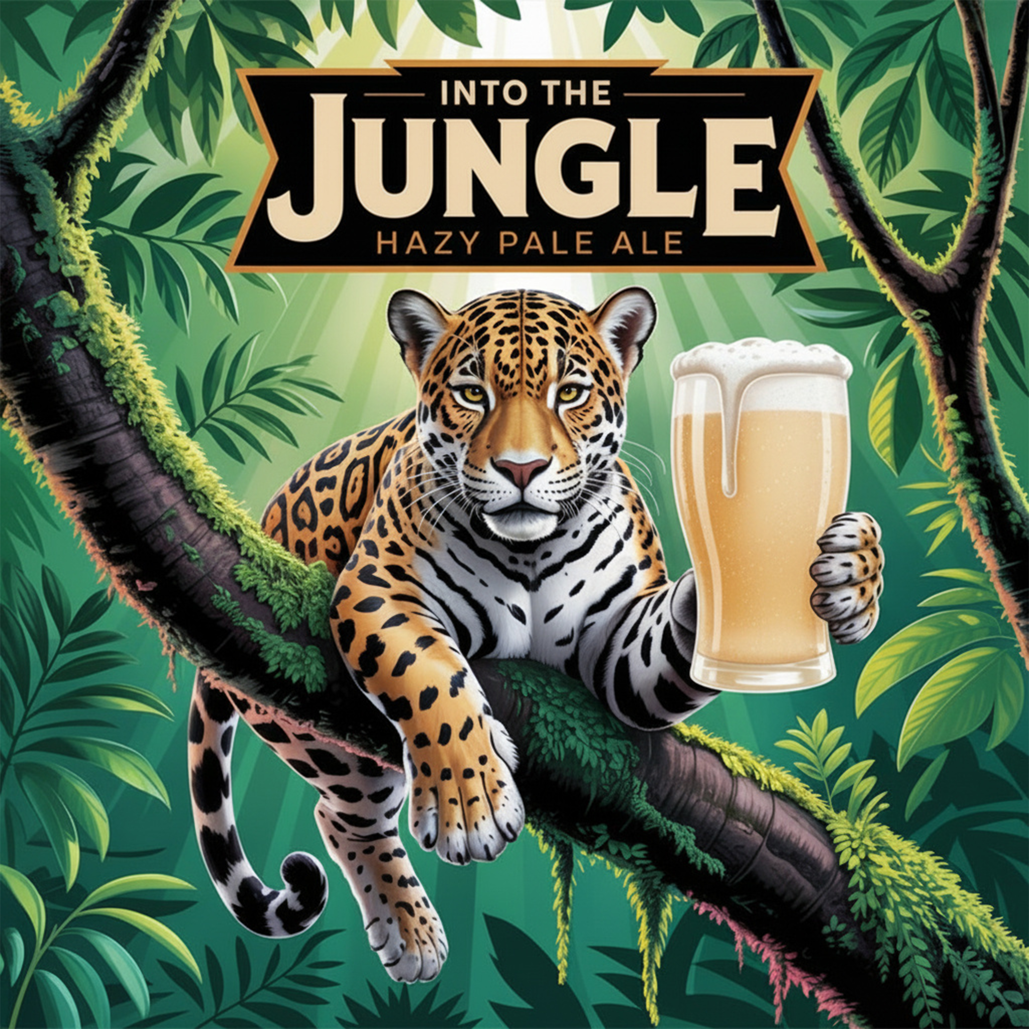 Jaguar Hoilding a Hazy Pale Ale - Into the JUNGLE Fresh Wort Kit