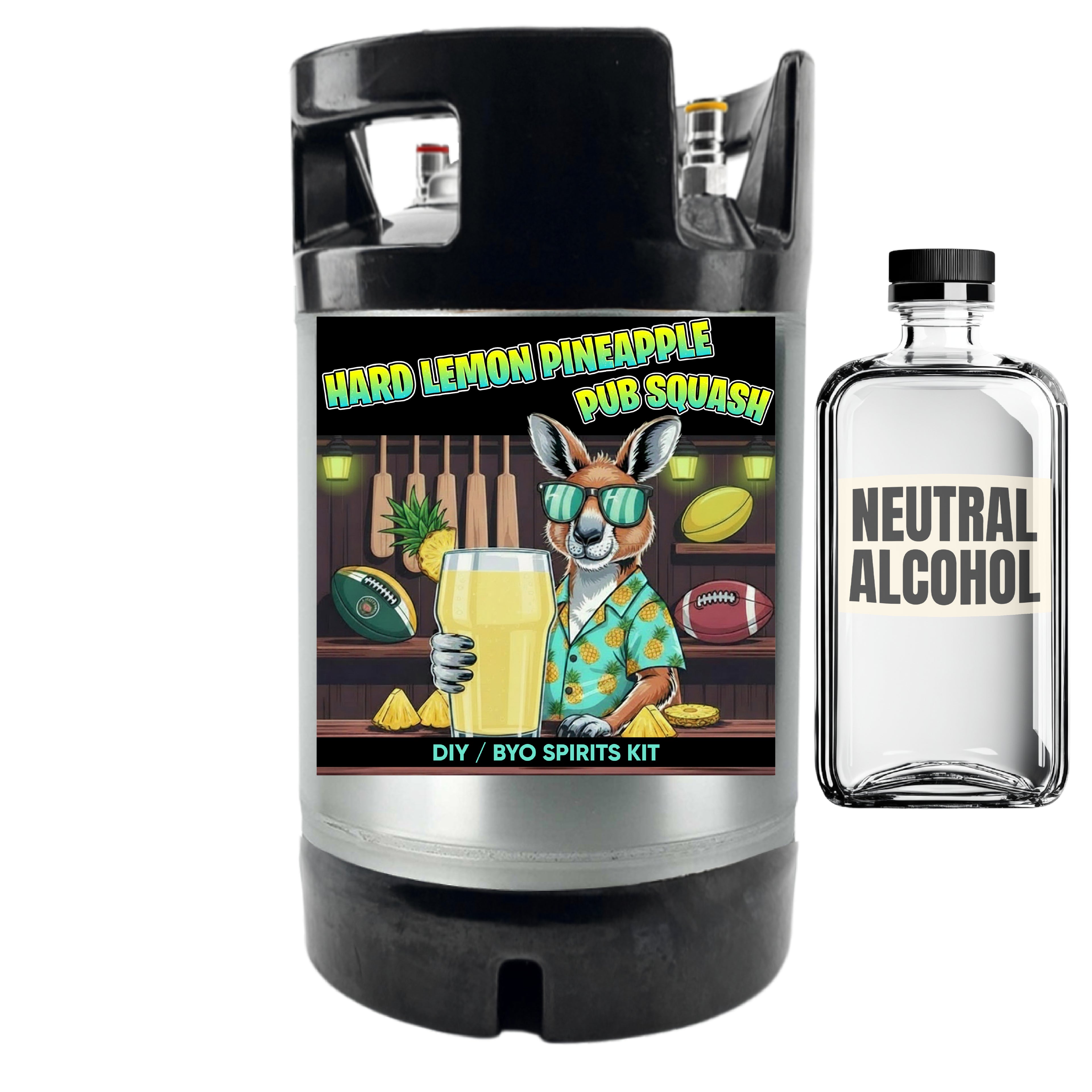 Hard Lemon Pineapple Pub Squash - DIY ~ BYO Spirits Keg Mix Kit