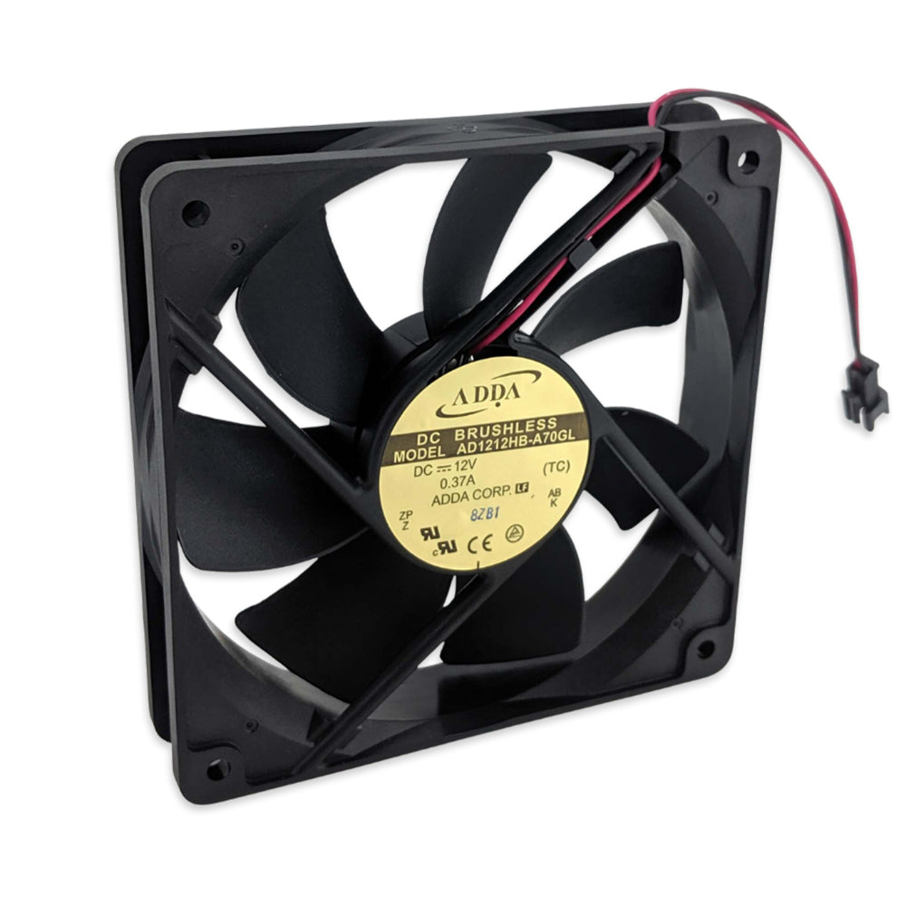 This is a quite and reliable fan used on many high performance electrical devices. The ADDA brand has been renouned for their brushless technology and service free performance.