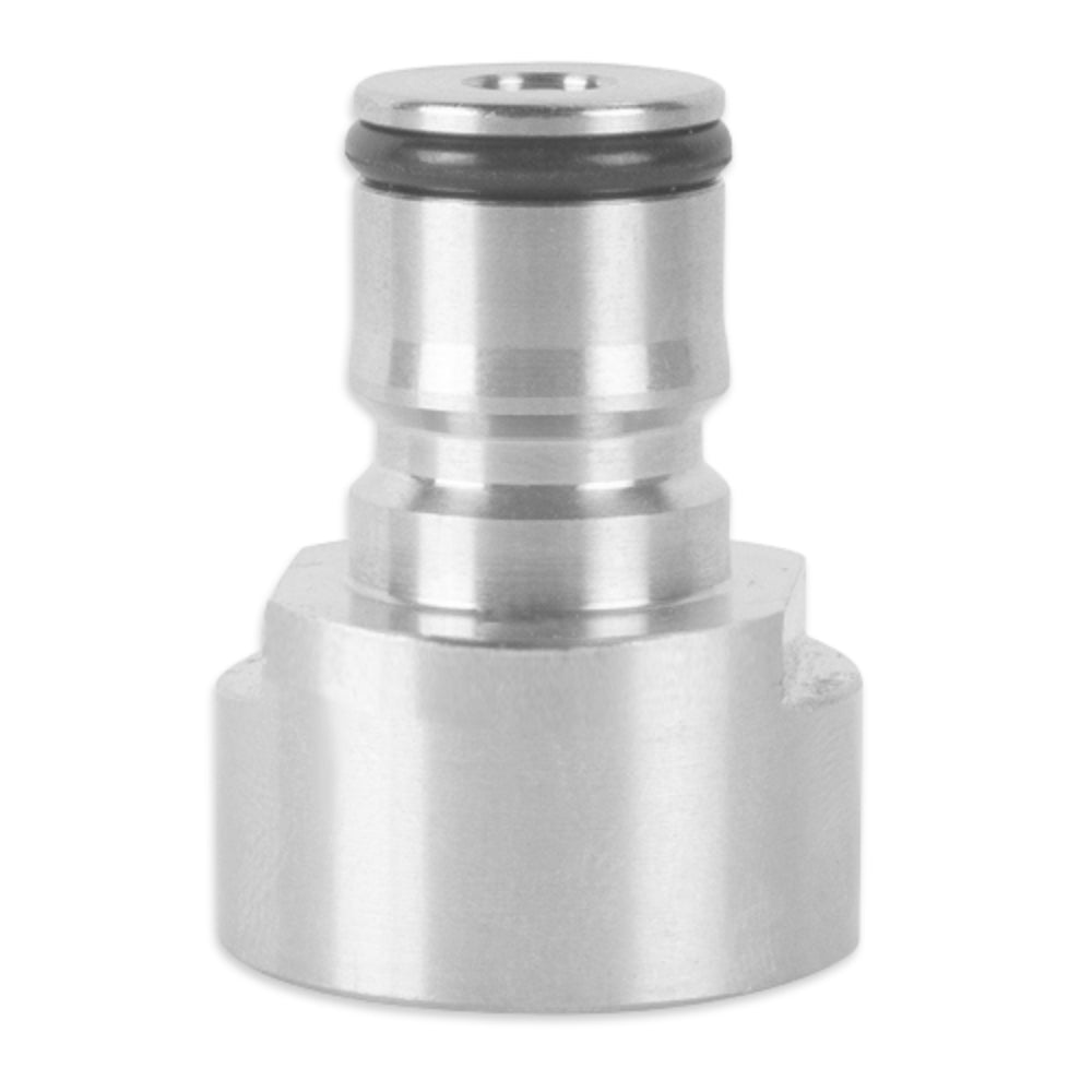 This part is extremely handy so you can connect your ball lock disconnects to your keg coupler. It has on one side a 5/8 female thread and on the other a liquid ball lock disconnect. It is made completely from stainless steel.