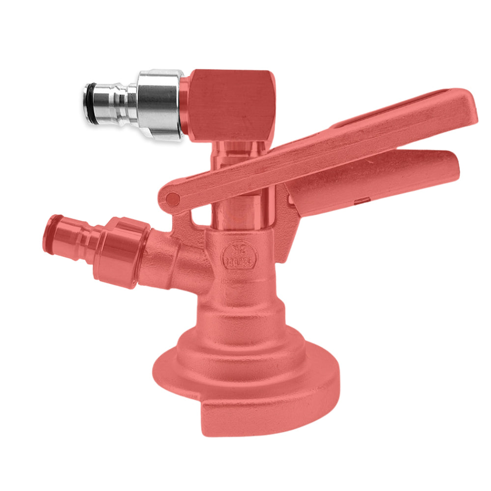 This part is extremely handy so you can connect your ball lock disconnects to your keg coupler. It has on one side a 5/8 female thread and on the other a liquid ball lock disconnect. It is made completely from stainless steel.