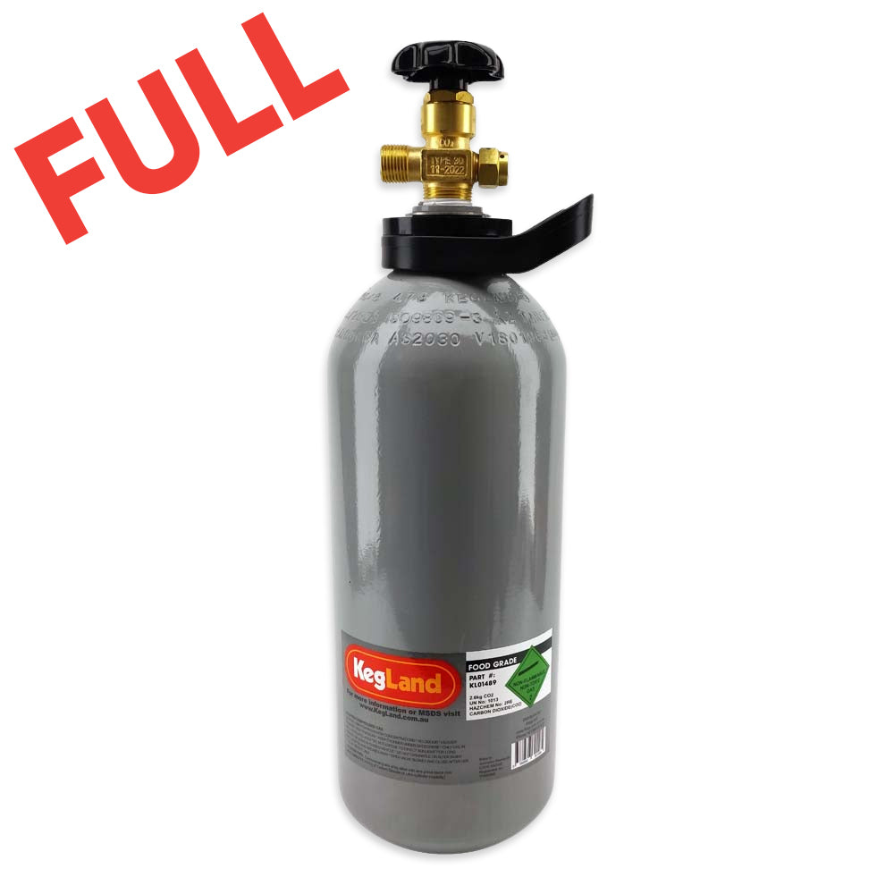 2.6kg CO2 Gas Cylinder (FULL) - KegLand