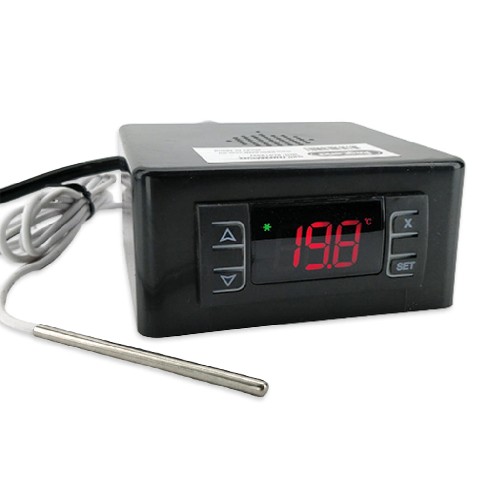 The MKII Temperature controller is an absolutely essential device for homebrewers looking to control all parts of the heating and cooling in the brewing or distilling process.