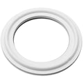 This 4 inch tri-clover silicone seal is made from food grade silicone.  The tri-clamp design is popular in the medical and food processing industry due to it's sanitary design.