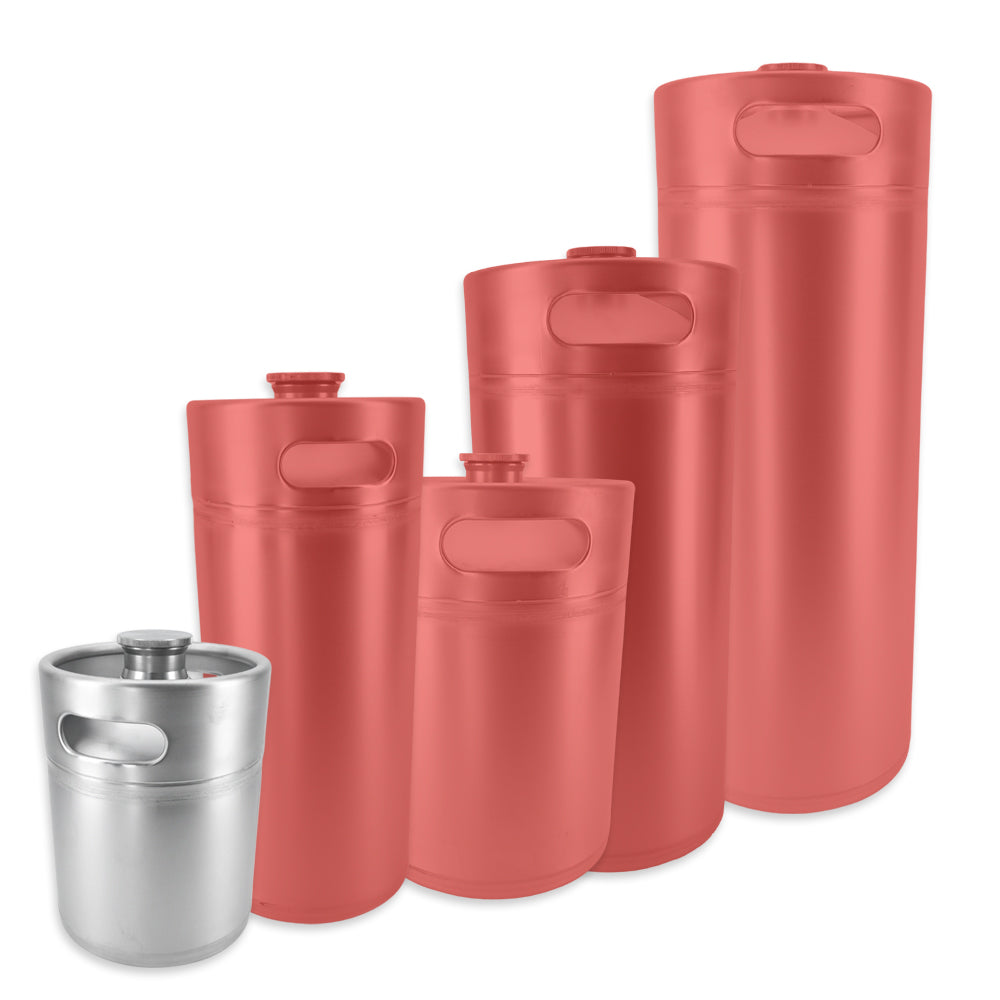 KegLand Mini Keg Range highlighting the 2L Stainless Steel Mini Keg. 