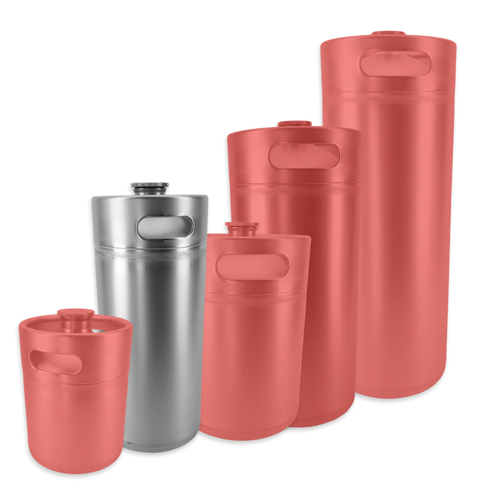 KegLand Mini Keg Range highlighting the 4L Stainless Steel Mini Keg. 