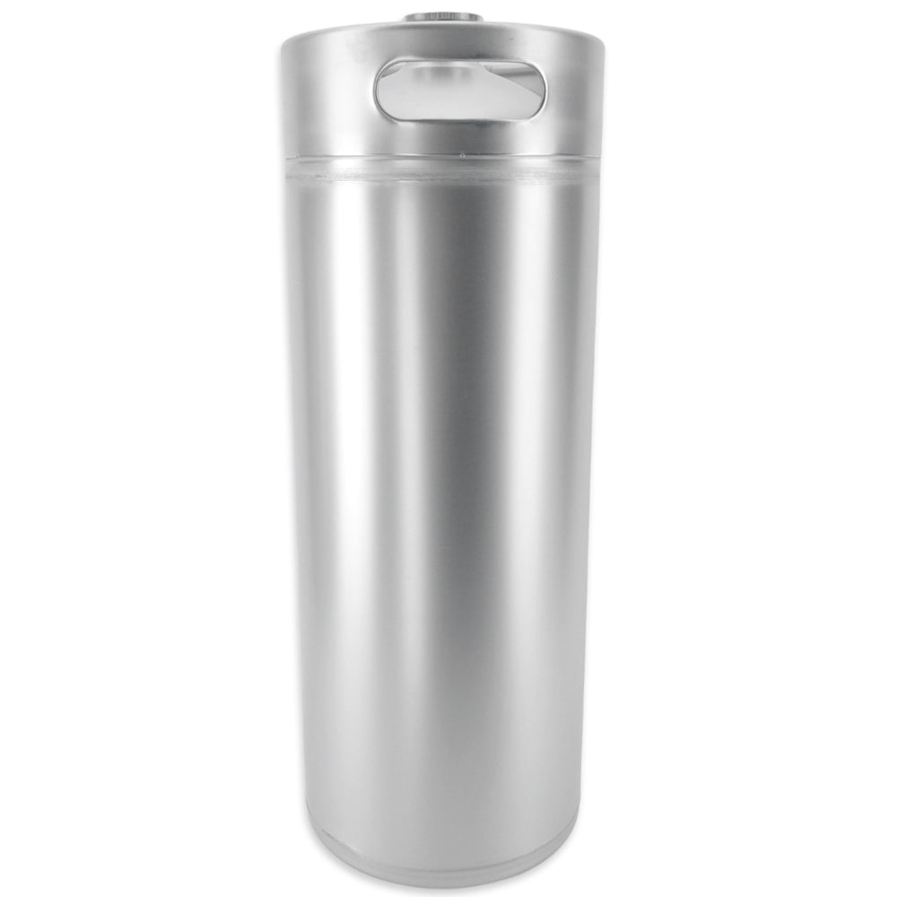KegLand 10L Stainless Steel Mini Keg with standard flat blank screwtop lid.