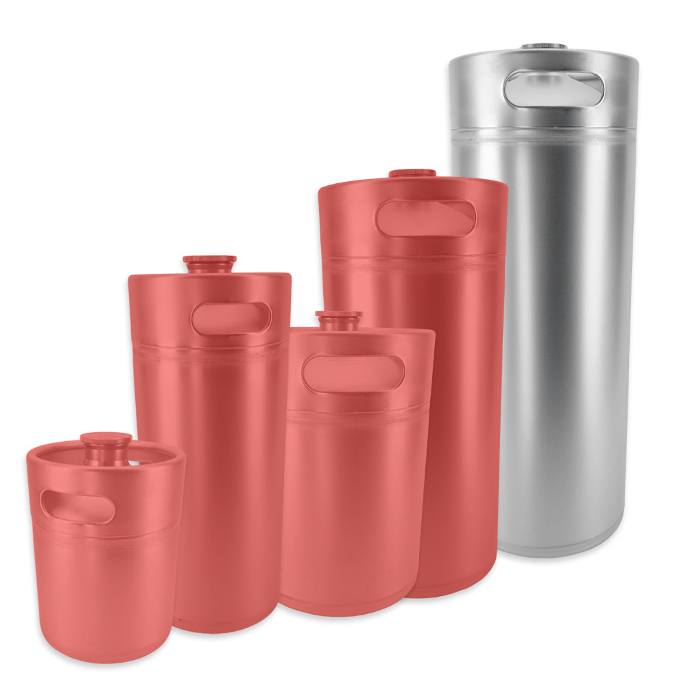 KegLand Mini Keg Range highlighting the 10L Stainless Steel Mini Keg. 