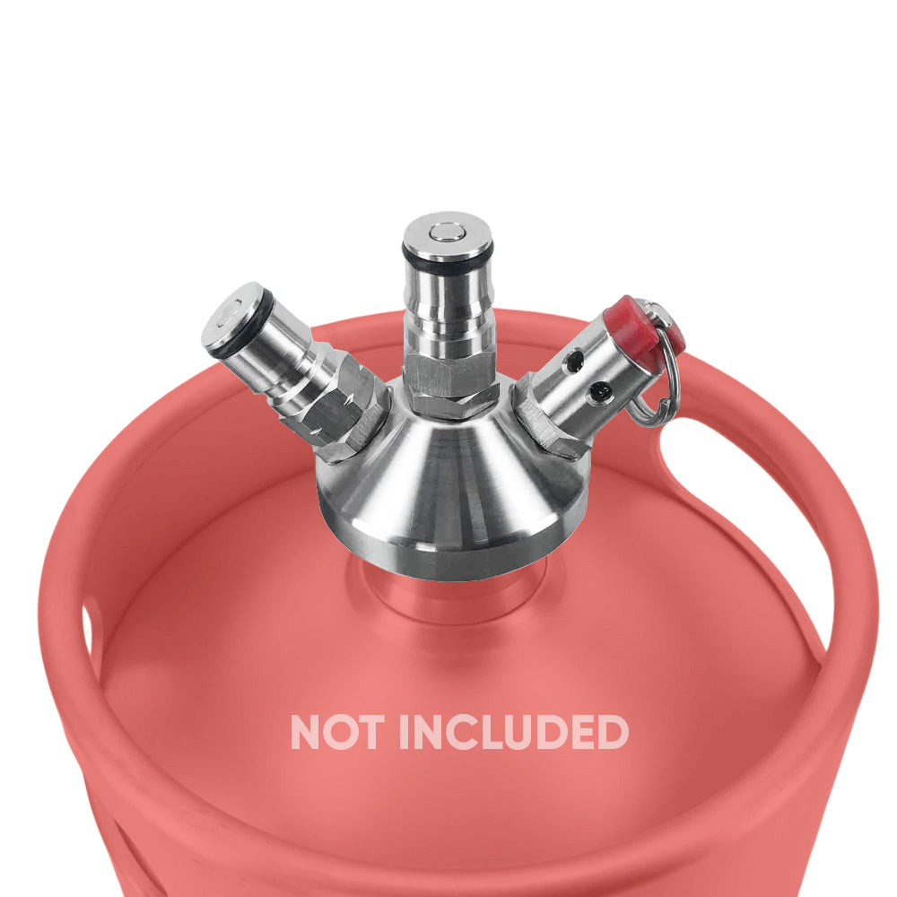 This is the Tapping Head for the KegLand Mini Kegs&nbsp;The thread on these mini kegs is 1inch 16TPI.