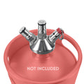 This is the Tapping Head for the KegLand Mini Kegs&nbsp;The thread on these mini kegs is 1inch 16TPI.