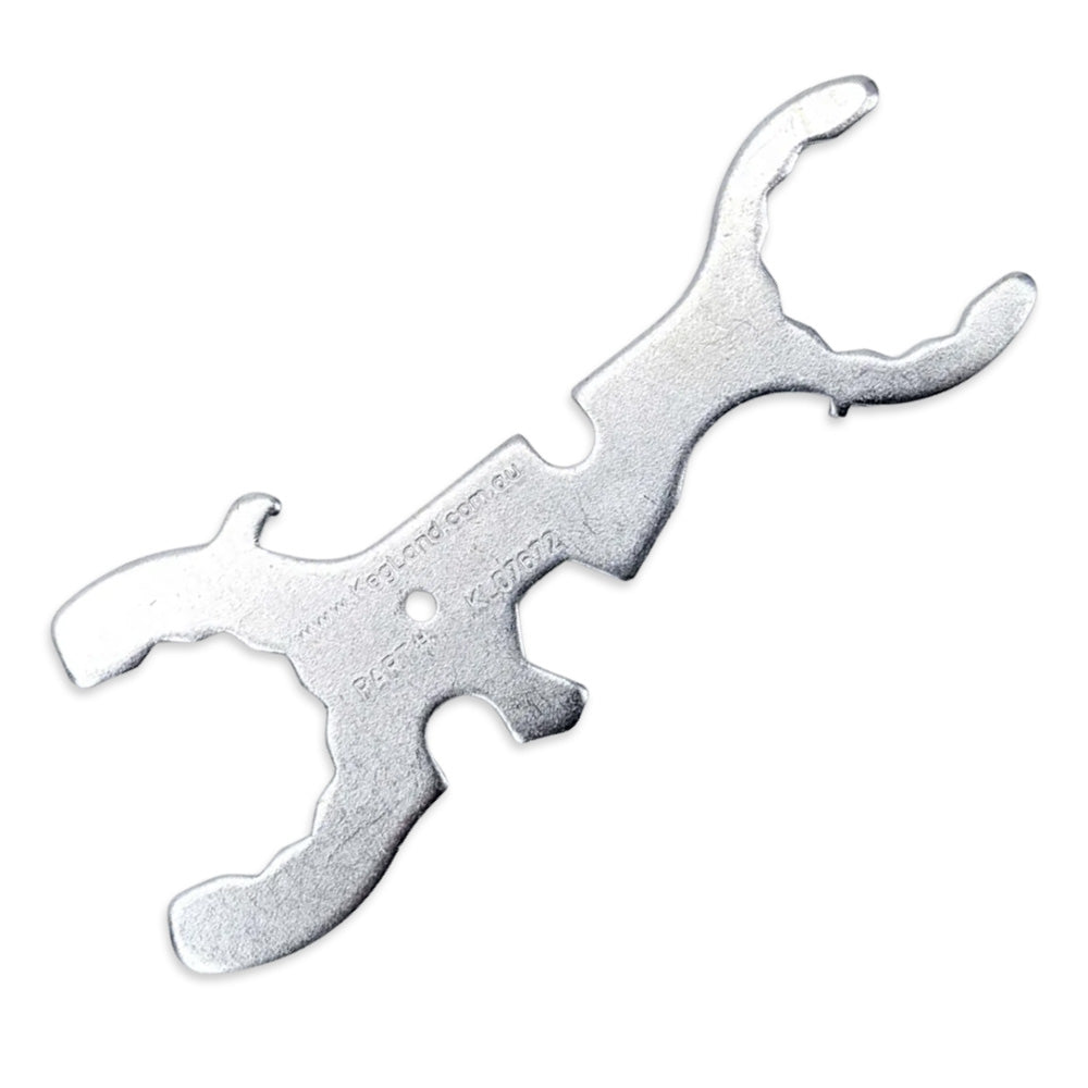 This hand and inexpensive tool is what every home brew kegger should have in the toolbox.&nbsp; It's really useful for all the most common fittings that you are likely to see in the draft beer world.