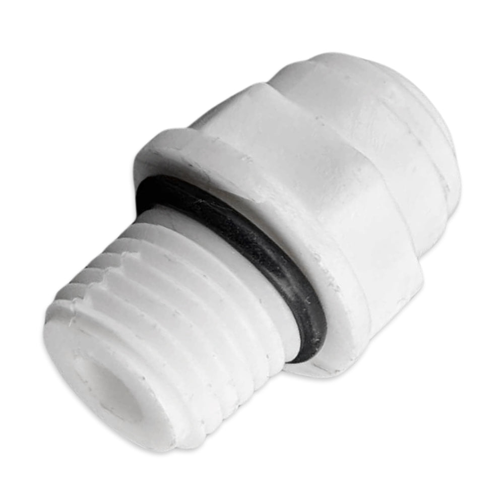 This fitting is typically used on mains water pressure and will adapt to many of the water filters sold commercially.