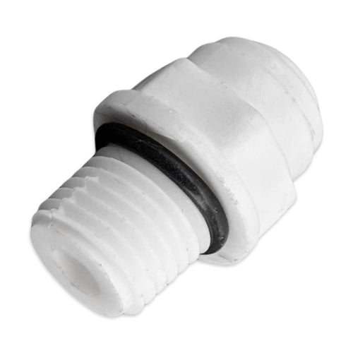 This fitting is typically used on mains water pressure and will adapt to many of the water filters sold commercially.