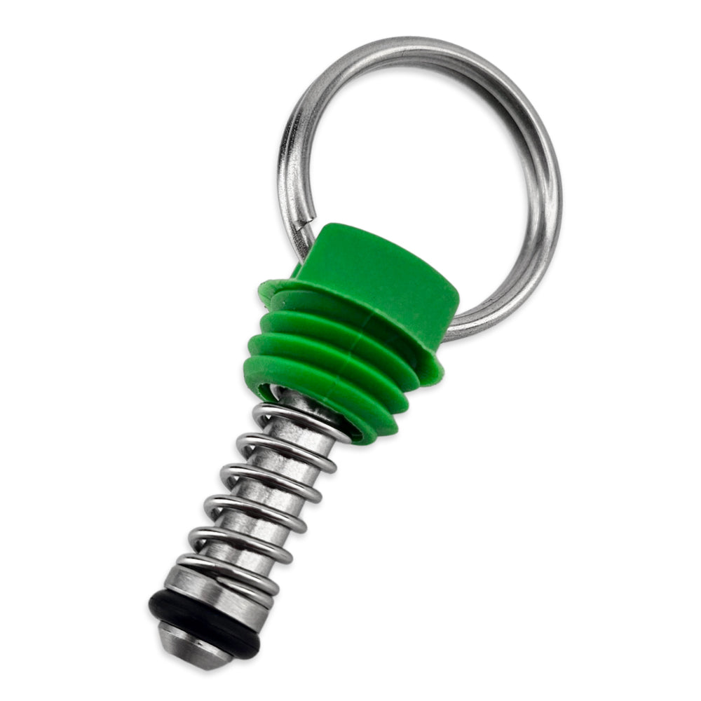 This is the most common relief valve on all ball lock kegs. If you do have a lever tab second hand ball lock keg, you can switch it out with one of these.