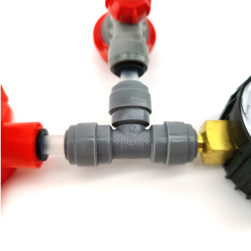 Discover the versatile Spunding Valve, perfect for keg-to-keg transfers & fermenting under pressure. Monitor vessel pressure with the attached gauge.