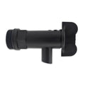 Black fermenter tap with a 3/4" Male Thread and O-Ring facing to the right.