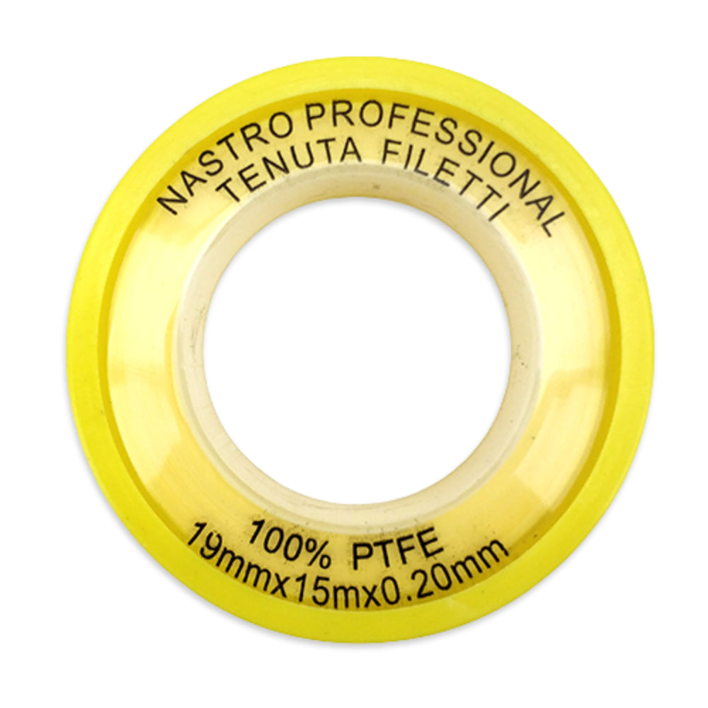 100% PTFE Plumbers Tape (Teflon Tape) - 3 Pack (15m per roll)