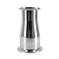 2 Inch to 1.5 Inch TC Concentric Reducing Cone. Primarily used to adapt a 2" TC port to a 1.5" TC port quickly and easily.