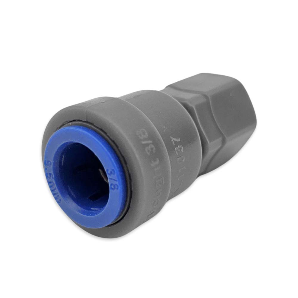 This straight MFL joiner is suitable for our EVABarrier Beer & Gas hosing in 6mm ID x 9.5mm OD line or most lines with 9.5mm outer diameter to MFL Ball lock disconnects or any MFL type connection.