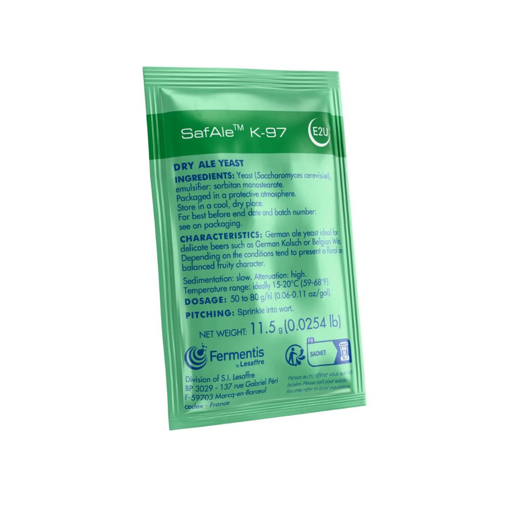 Fermentis SafAle K-97 Yeast x 11.5g - KegLand