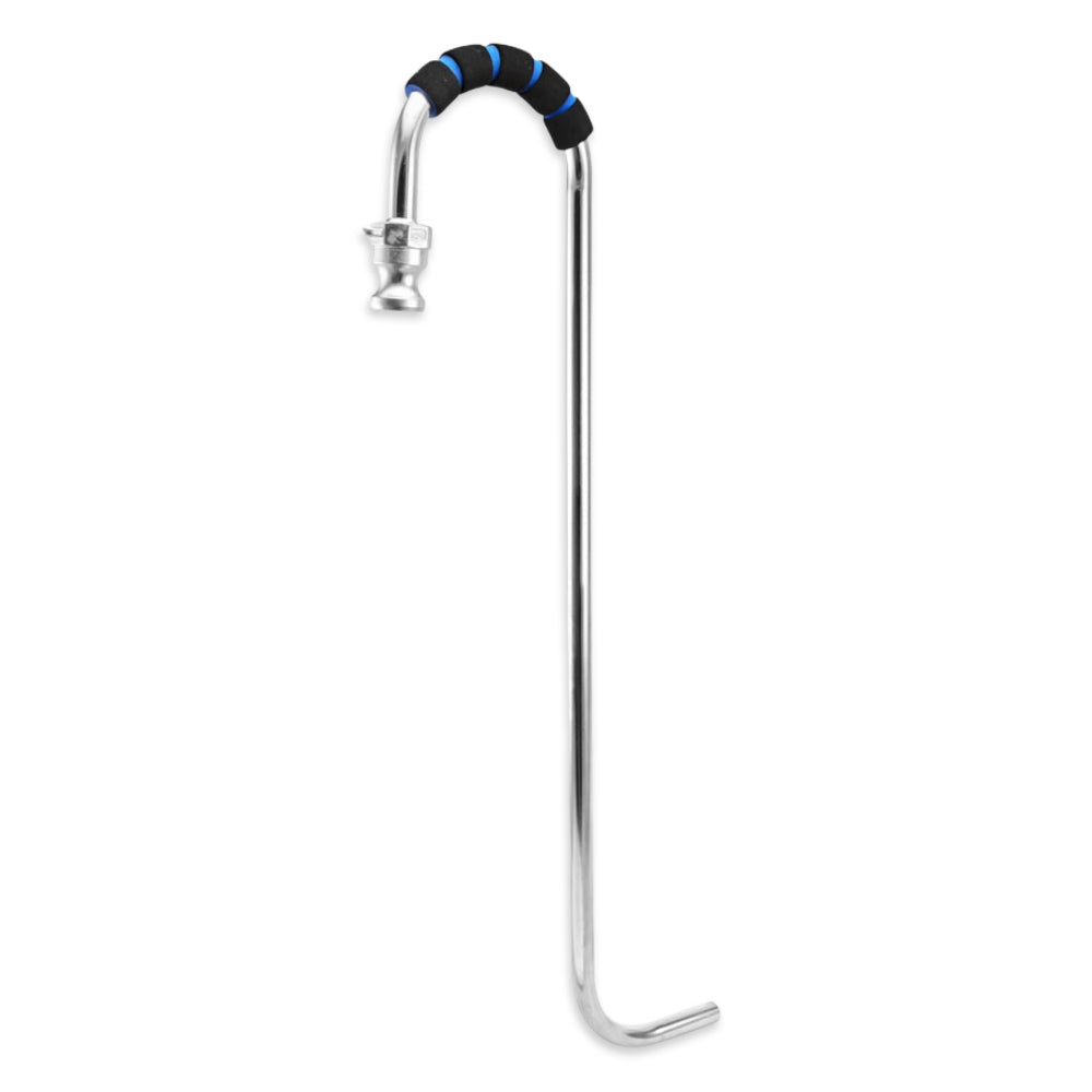 This accessory fits onto the existing recirculation pipe with a Stainless Steel Male Camlock fitting. 