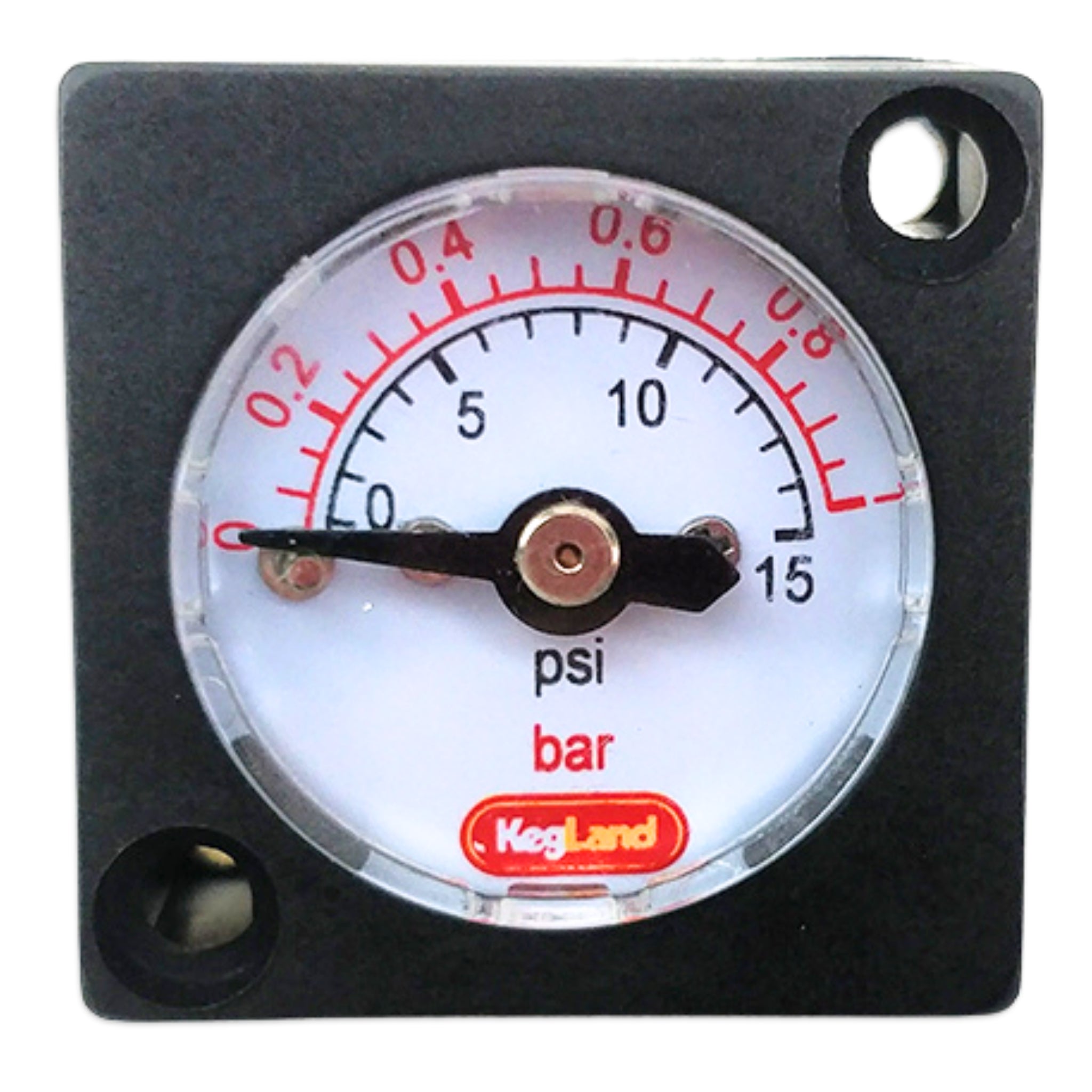 0 to 15 psi Mini Gauge from KegLand.