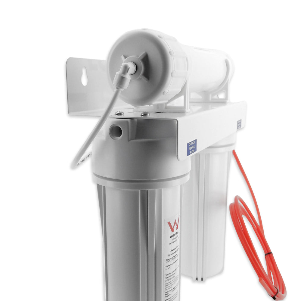Wall Mount Reverse Osmosis Complete System is designed as a portable RO System to remove mineral content from water. Ideally used on bore water or any other water deemed to be not suitable for human consumption. 