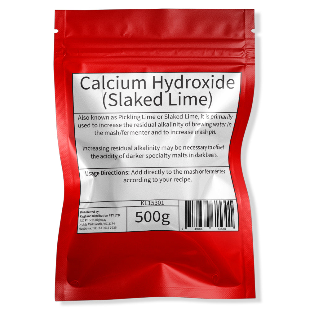 Calcium Hydroxide (Slaked Lime) - 500g - KegLand