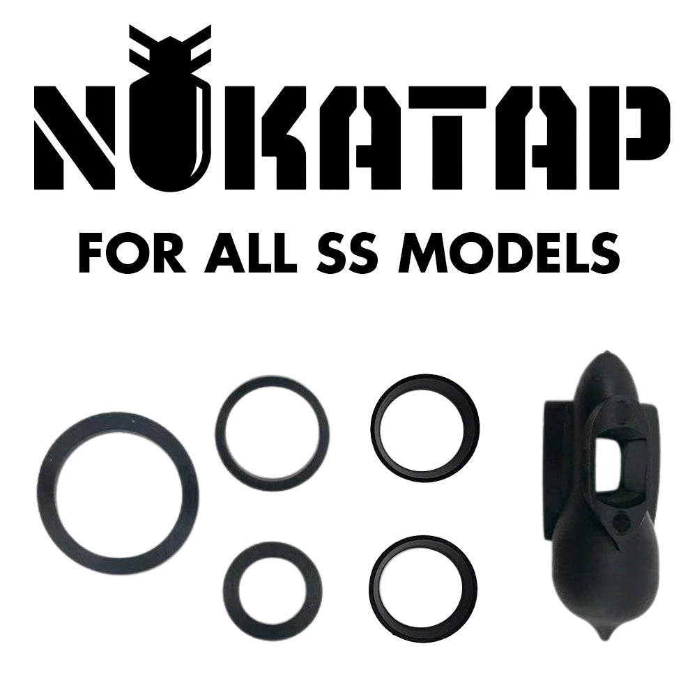 These o-rings and washers suit all NukaTap SS models, and Generation 1 NukaTap FC models. 