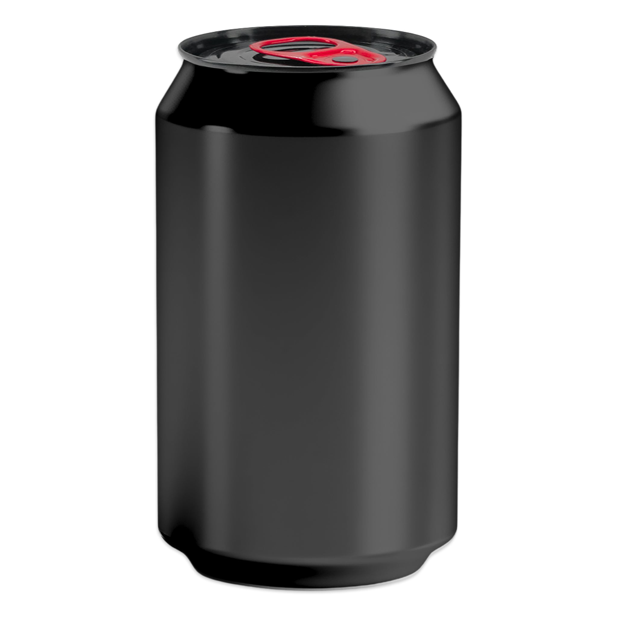 Black Full Apeture opening aluminium can in 330mL size from Can Fresh KegLand.
