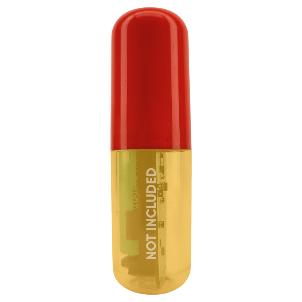 Red RAPT Pill Digital Hydrometer top section only. The bottom is cleared out and says "NOT INCLUDED"