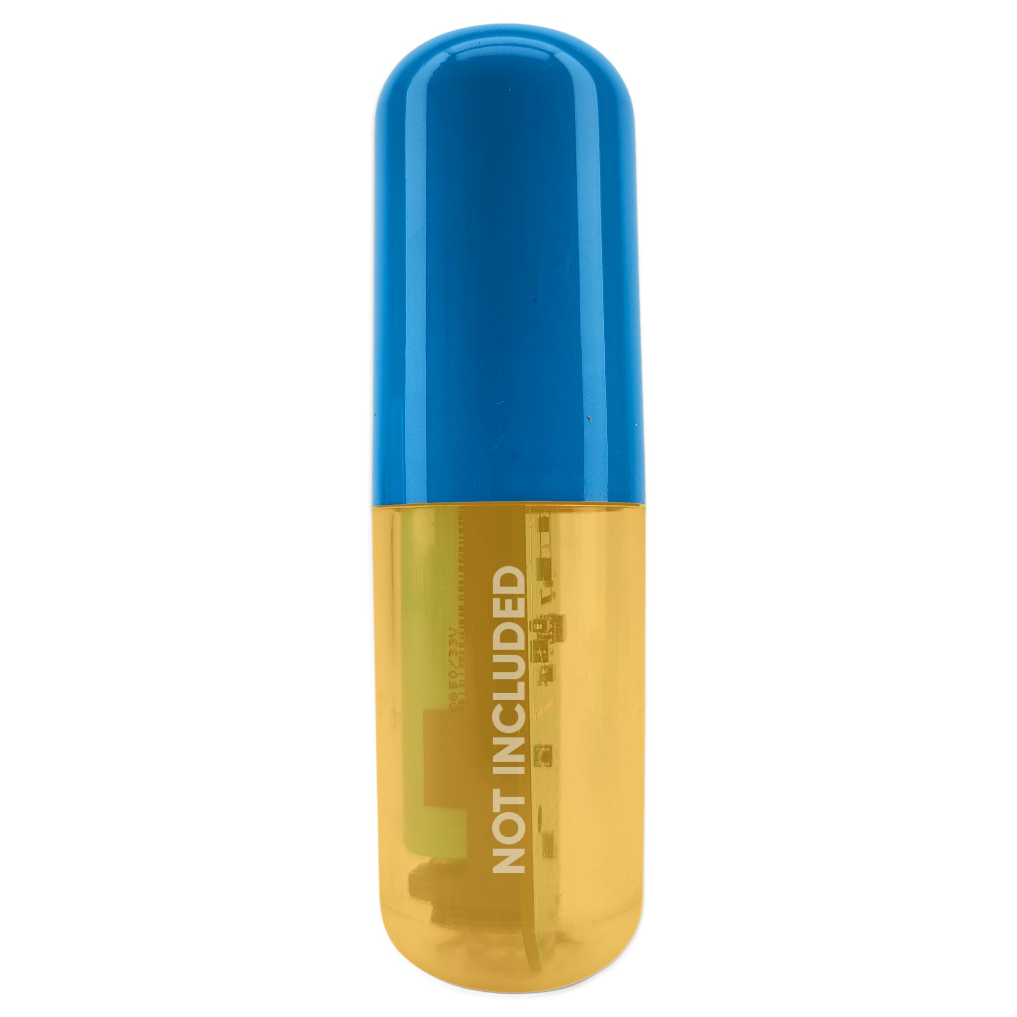 Blue RAPT Pill Digital Hydrometer top section only. The bottom is cleared out and says "NOT INCLUDED"